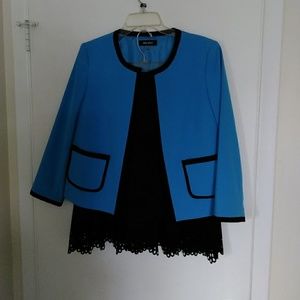 Nine West Royal Blue two-piece skirt set NWNT